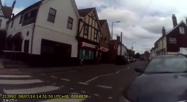 The dramatic footage has been released in an appeal for information