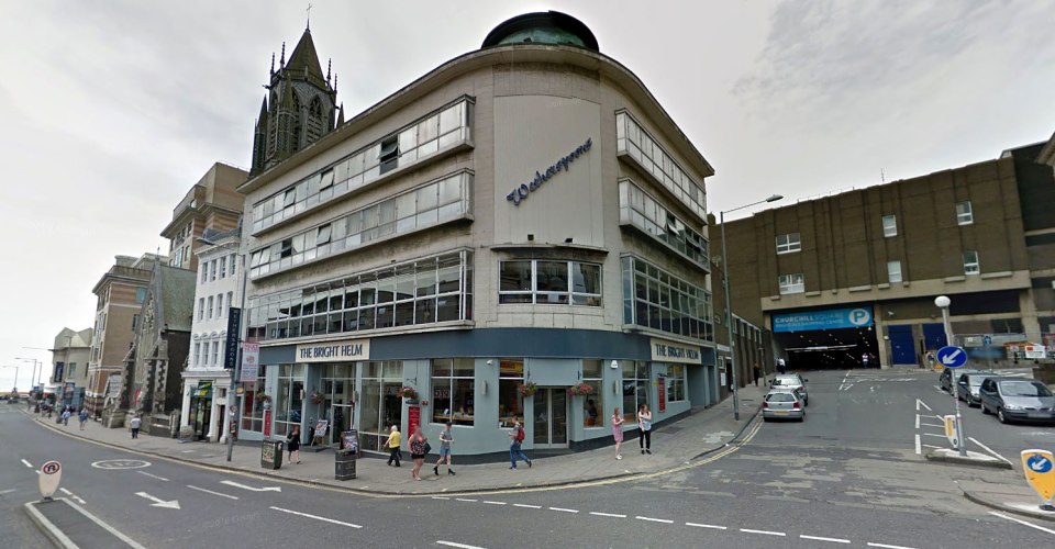 The victim was attacked after getting a cab following a night out in the Wetherspoons in West Street