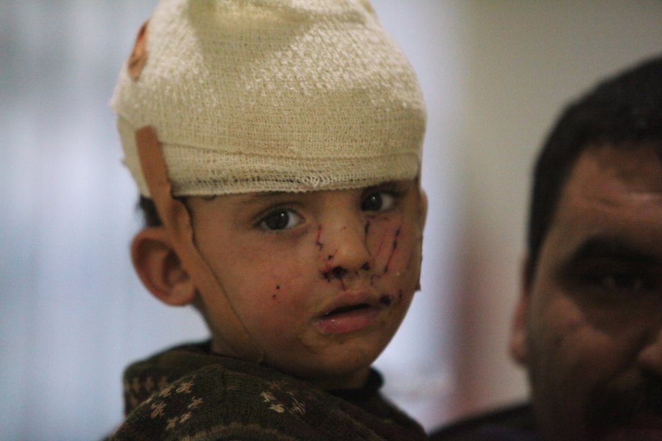 Thousands of young Iraqi children have been caught up in fighting as soldiers try to force ISIS out of the city
