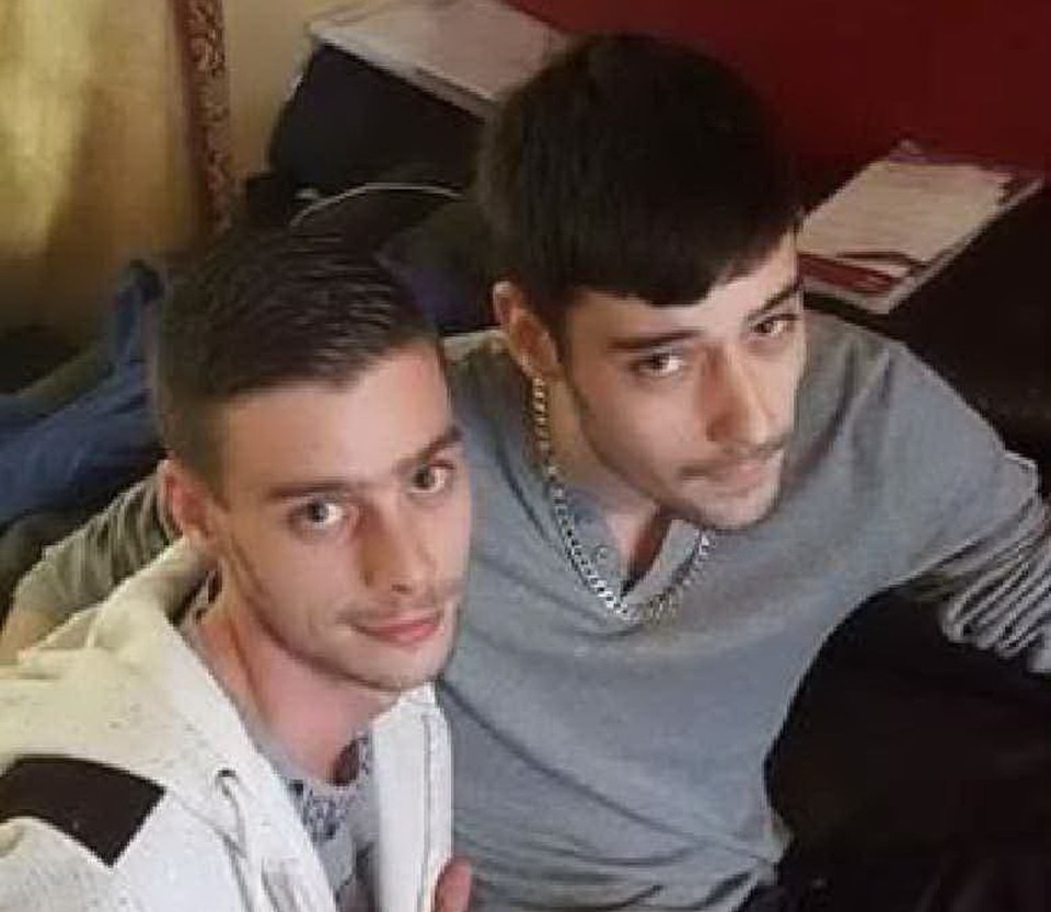 Sam, right, and Shane, left, died after colliding with a van near Norwich on November 19