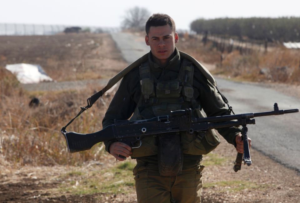 Israeli jets pounding an ISIS convoy, killing all four terrorists, after they opened fire no Israeli troops