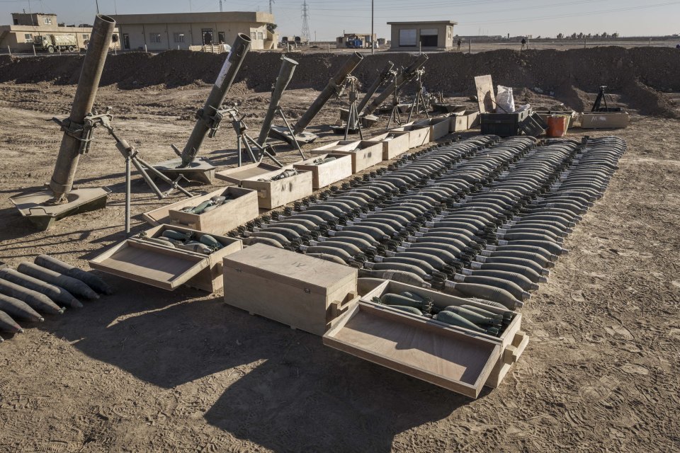 General views of ISIS chemical weapons in Iraq