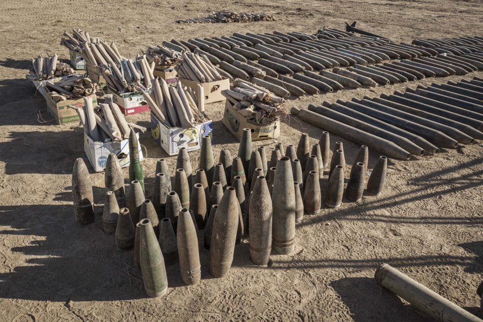 General views of ISIS chemical weapons in Iraq