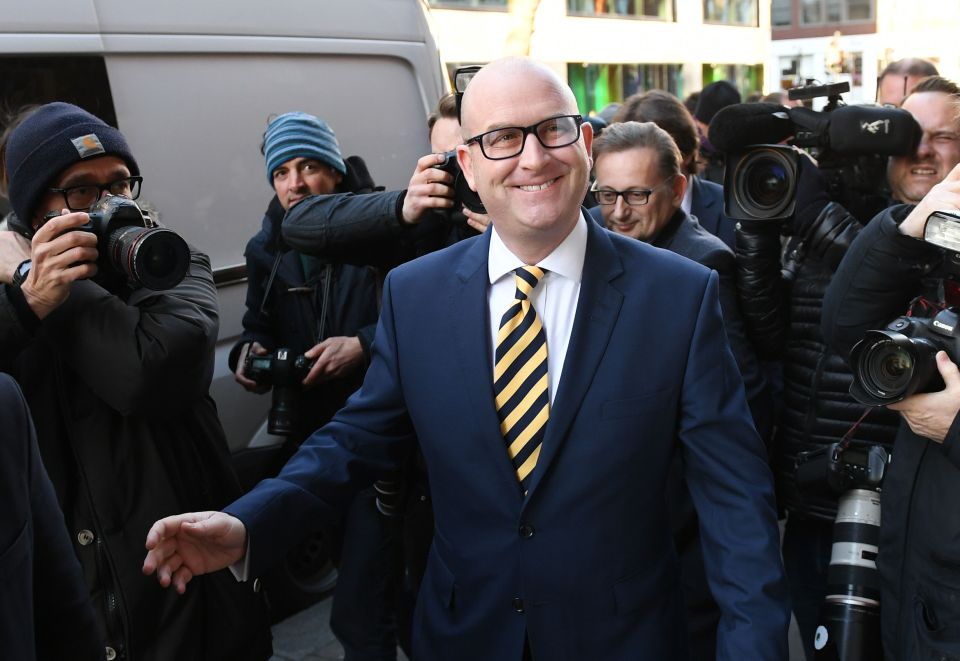 The new leader arrives at the announcement today