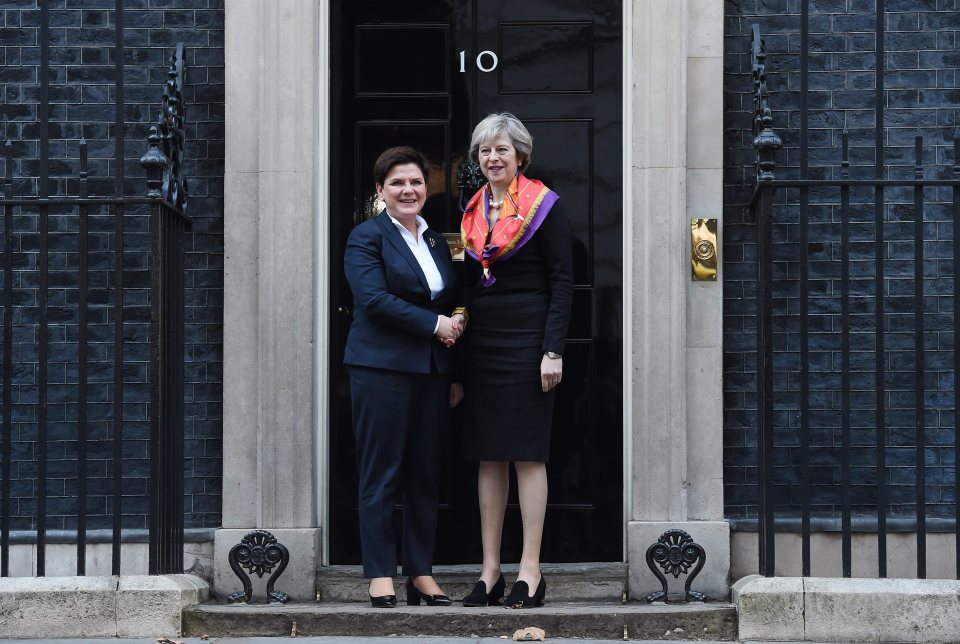 Theresa May, Beata Szydlo