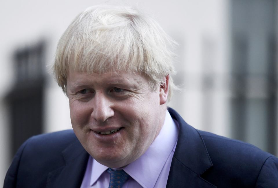 Britain's Foreign Secretary Boris Johnson, leaves number 10 Downing Street after a cabinet meeting, in London