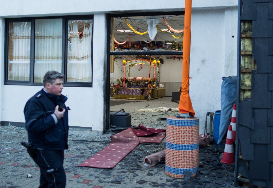 The pair are accused of a number of charges in relation to the bombing of a Sikh temple in Germany 