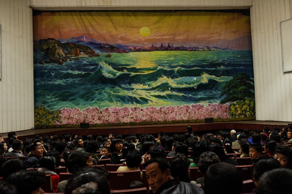 The auditorium of Chongjin's central theatre