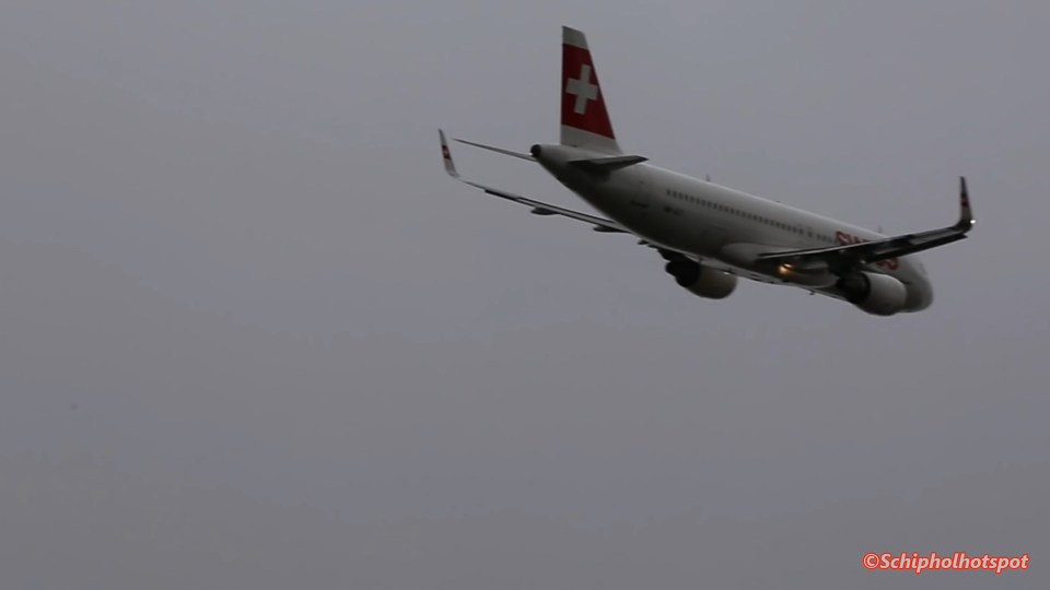 Even as it pulled off, the plane was still rocking sideways