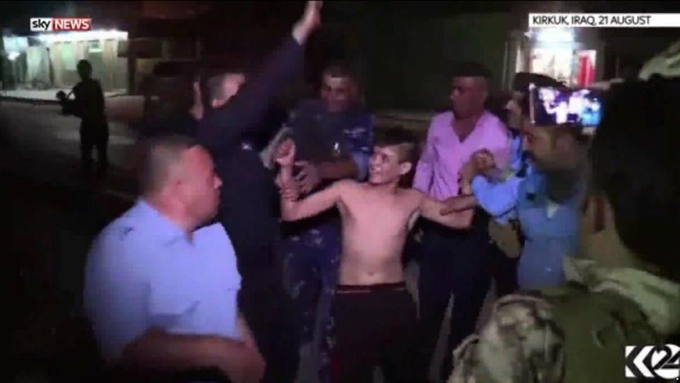  The teenager said children are given weapons and are shown videos of beheadings by ISIS killers