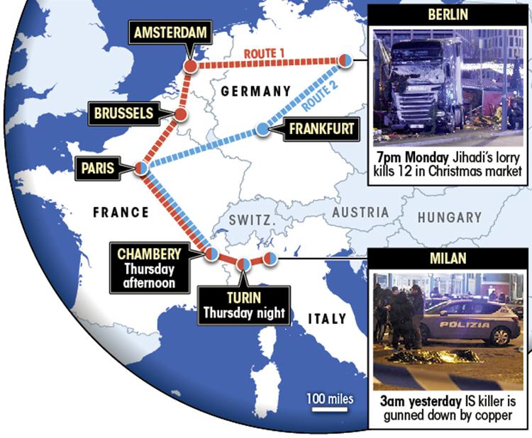 Graphic detailing Schengen Agreement