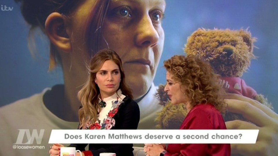  Ayda Field and Nadia Sawalha discuss Karen Matthews on Loose Women
