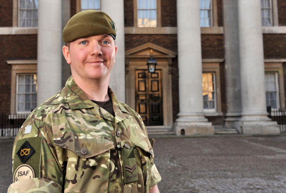 Carl Taylor was decorated with the Military Cross in 2012 for racing through enemy gunfire in Helmand