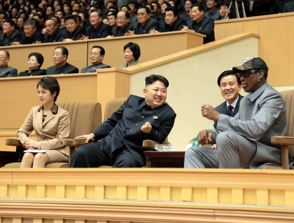 Rodman once hosted a basketball tournament in the rogue state