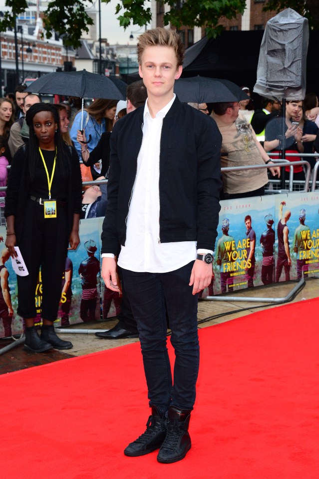 Caspar on the red carpet at the We Are Your Friends European premiere