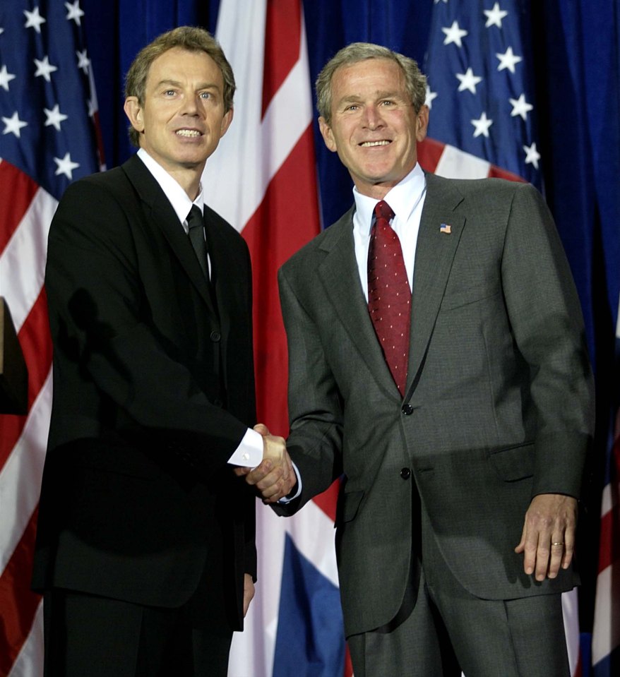 Bush took Cameron to the match... so was Blair busy?