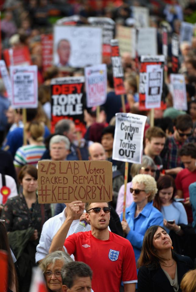 Momentum supporters 