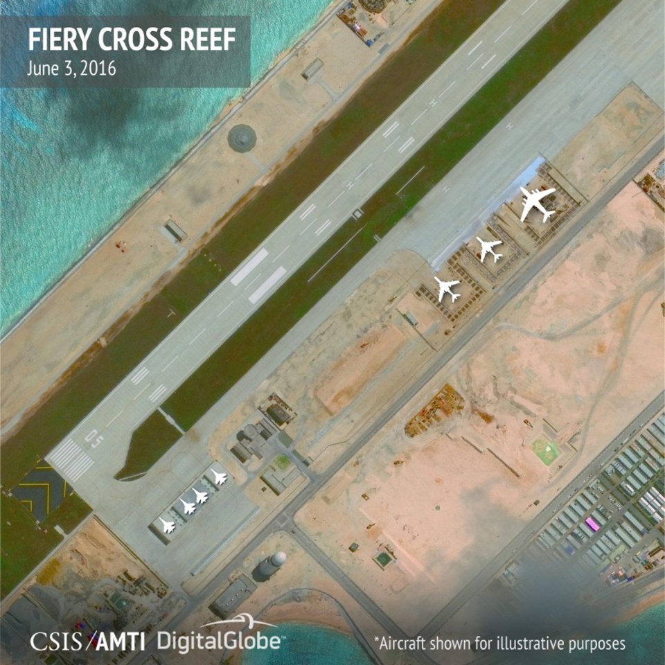 Aircraft hangars that, according to the Center for Strategic and International Studies (CSIS),