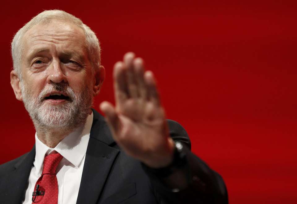 On his side . . . Len McCluskey backs Labour leader Jeremy Corbyn