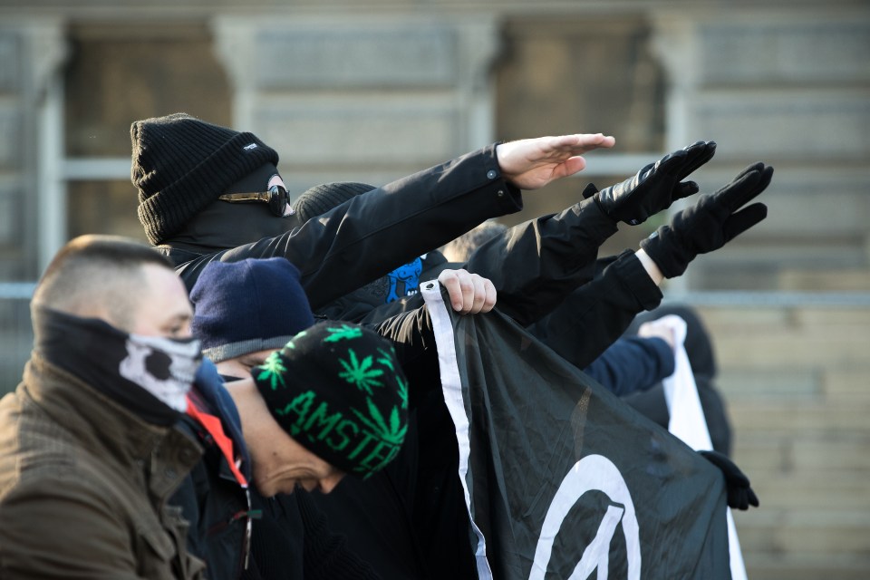 A Liverpool rally recently saw neo-Nazis performing Hitler salutes and shouting Sieg Heil