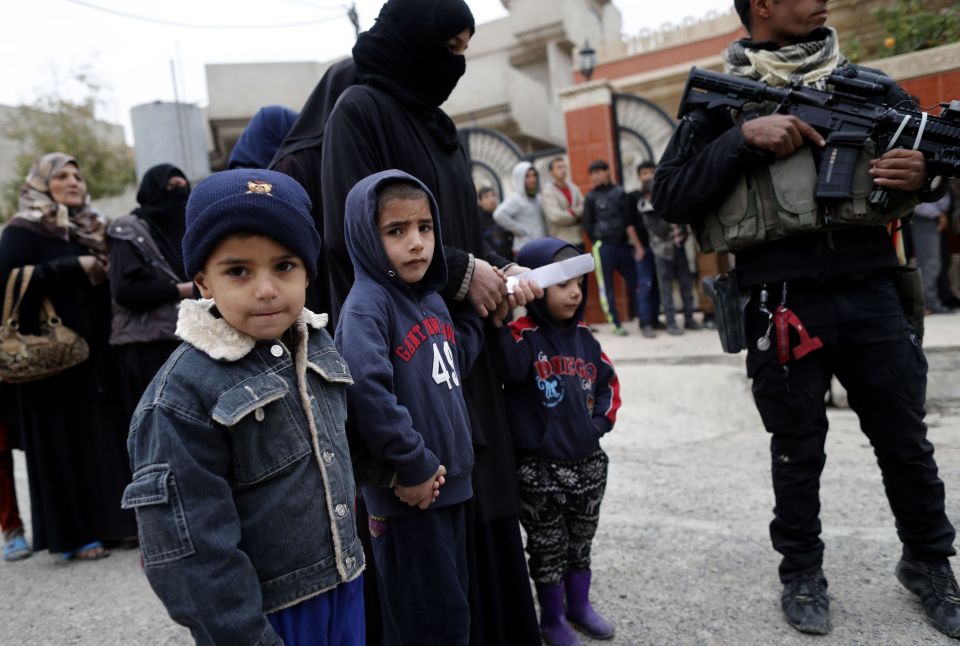 A security source has revealed jihadis are targeting young Iraqi children to prevent their families from trying to escape the besieged city