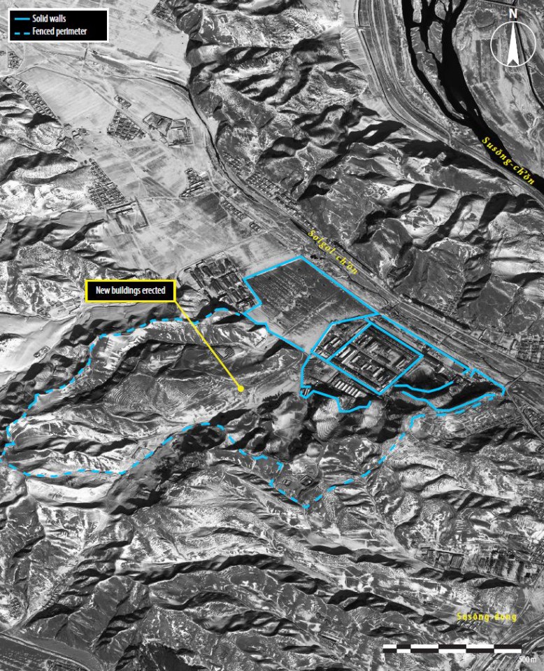 New buildings erected outside of the main area of Camp 25 