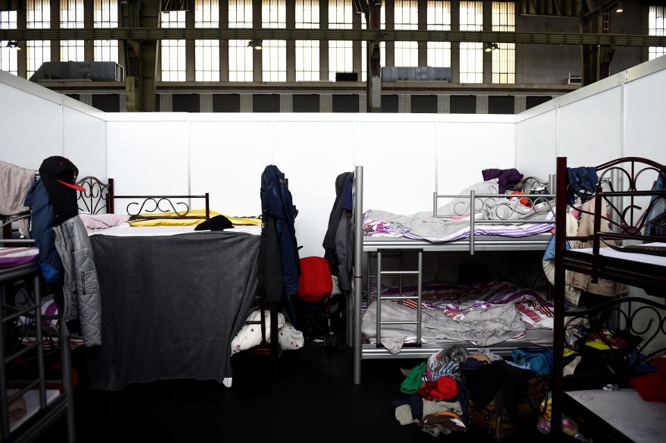 The airport was adapted to house 7,000 migrants. File picture