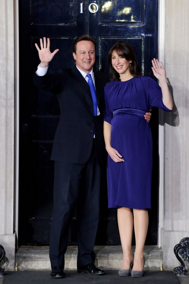 David Cameron and Samantha Cameron at 10 Downing Street, in 2010