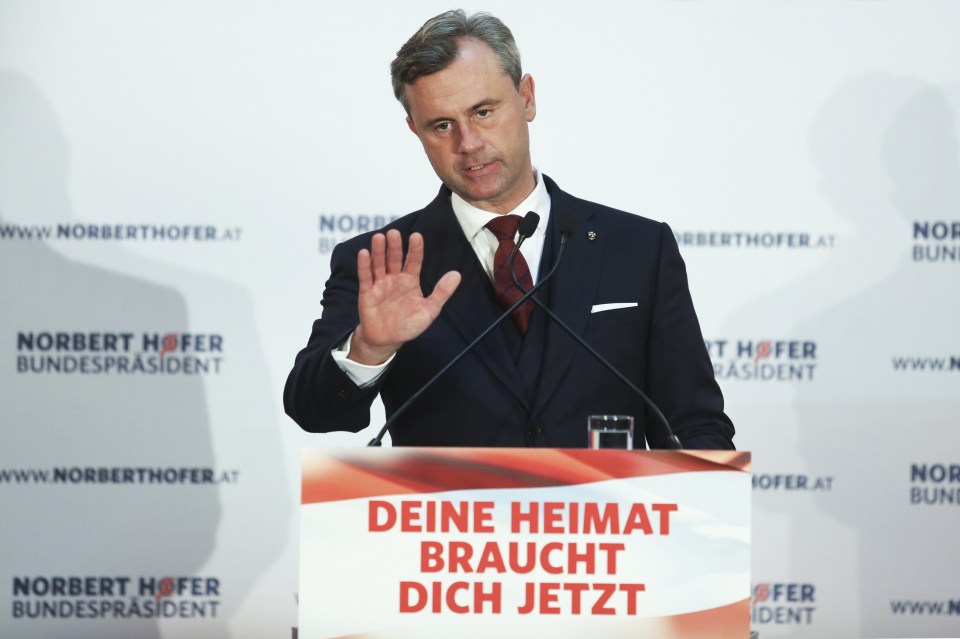 Norbert Hofer Holds Final Presidential Election Campaign Rally