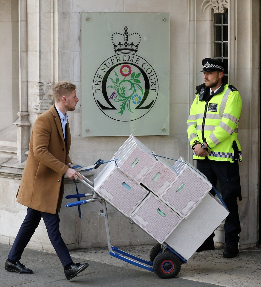 Boxes of documents