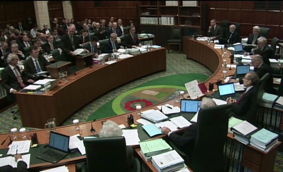 Inside the Supreme Court, judges listen to the appeal case