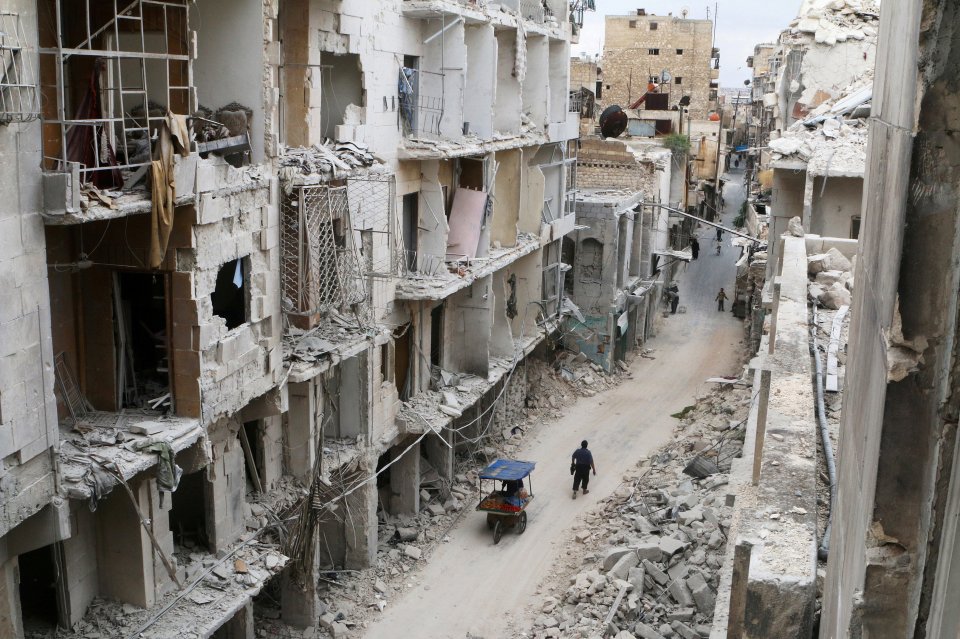 Aleppo is being destroyed by Government bombing, backed by Russia
