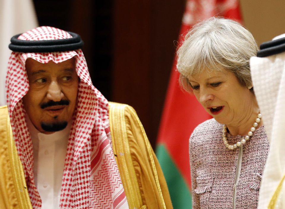 Saudi King, Theresa May