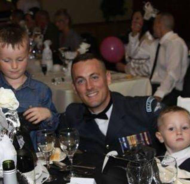 Andy, seen here with his two sons, Rylee (left) and Jenson (right) is calling on everyone to get together to raise awareness of the awful disease which claimed his daughters life