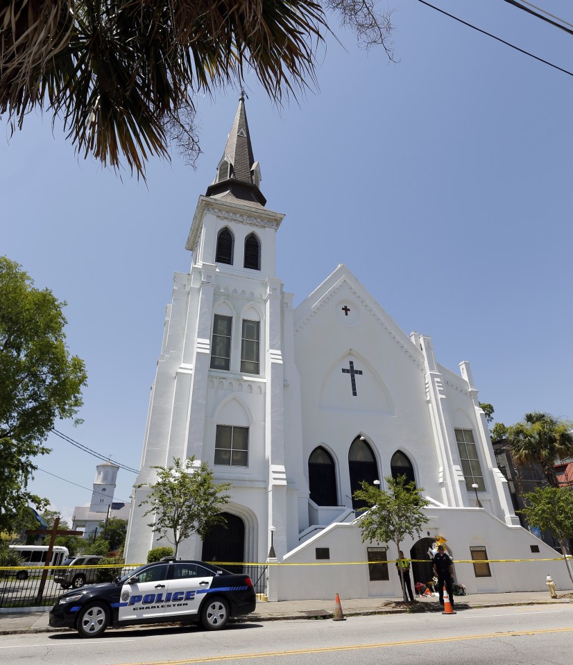  The AME Church in Charleston where Roof shot dead nine parishioners during bible study