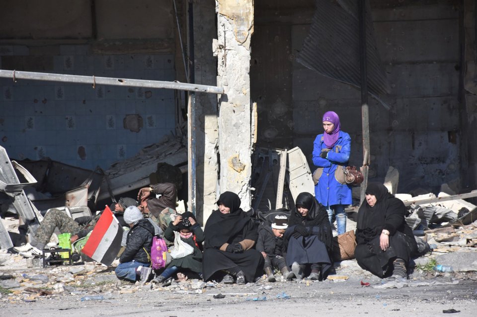 Tens of thousands of civilians are believed to be still living there under siege, with virtually no access to food, water or medical car