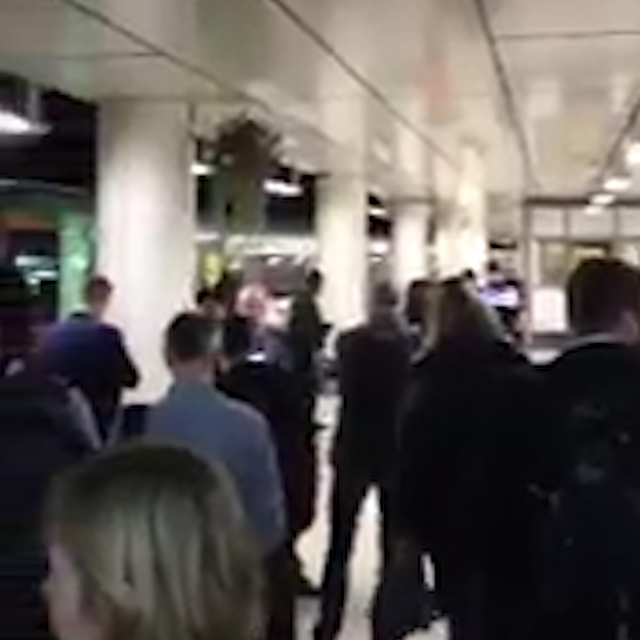 Hundreds of people were left stranded at Victoria station