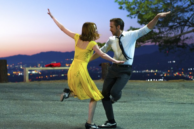 Emma Stone and Ryan Gosling star in the romantic comedy drama La La Land