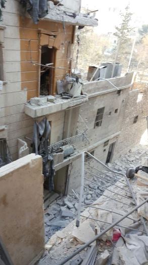 Bana's old house was destroyed just over two weeks ago by government bombing