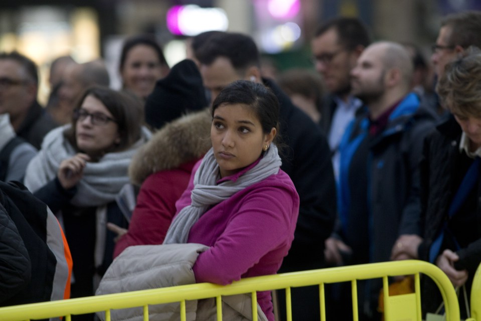  The Southern strike caused commuter misery tonight at London Victoria