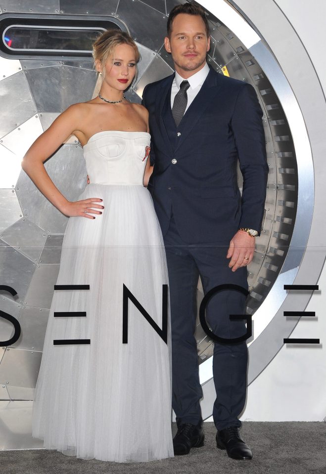  The actress was joined by her co-star Chris Pratt