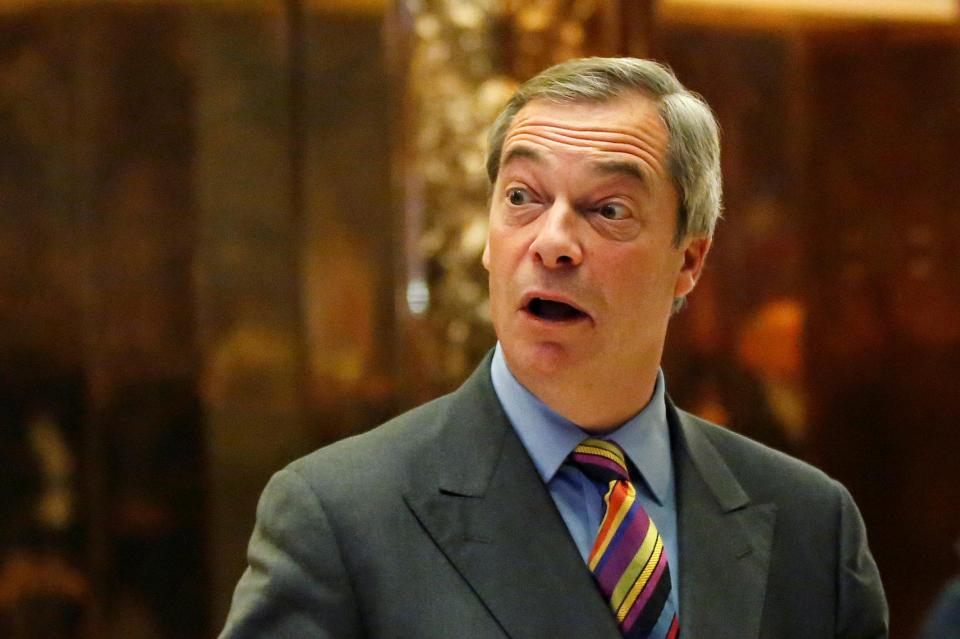  Nigel Farage says Cabinet ministers have been banned from talking to him over his relationship with Donald Trump