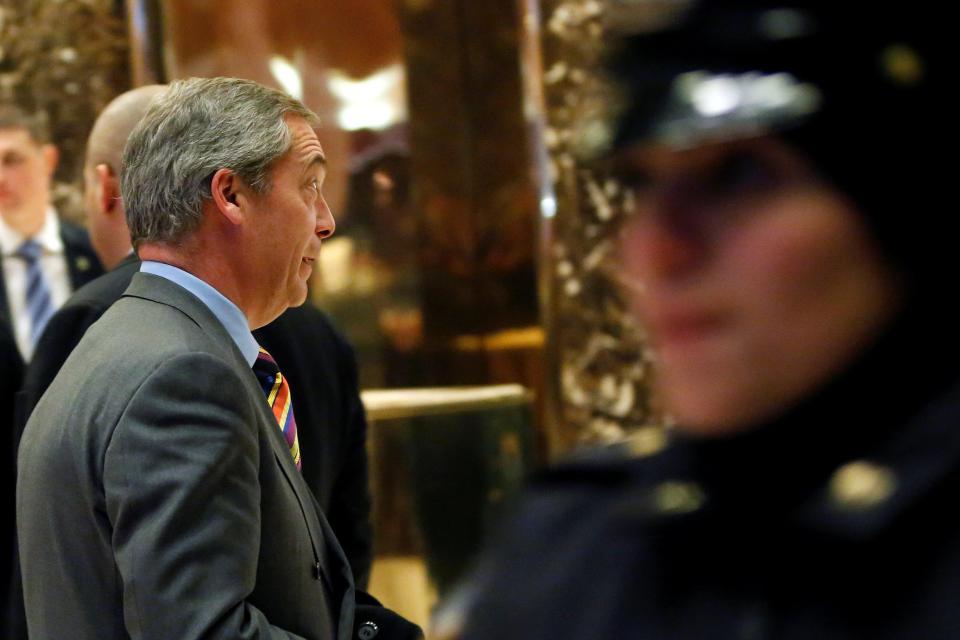 Nigel Farage at Trump Towers 