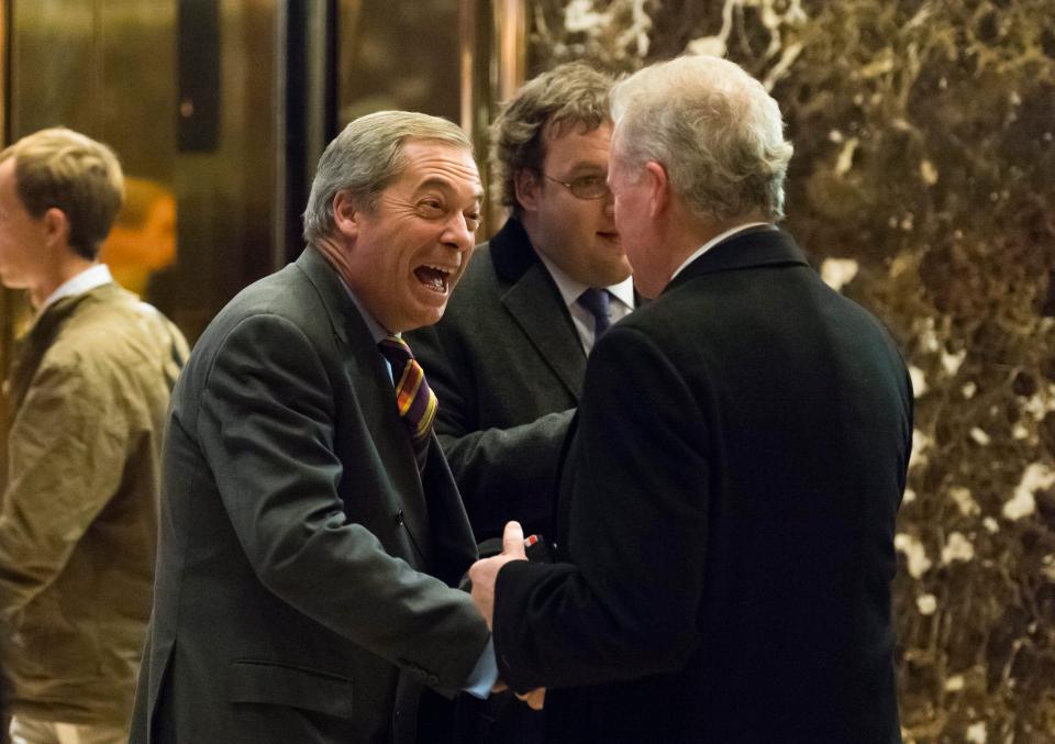  The former Ukip boss was spotted at Trump Tower in New York this week