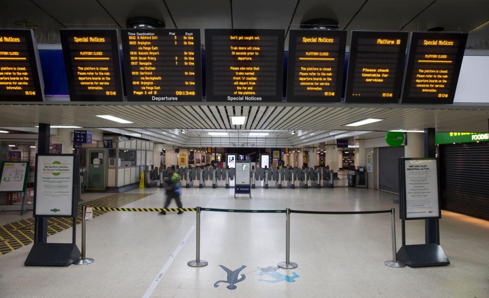 Southern rail will run a reduced service today and tomorrow 