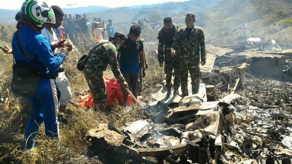  The plane had taken off from the city of Timika before crashing near its destination of Wamena at around 6.15am local time