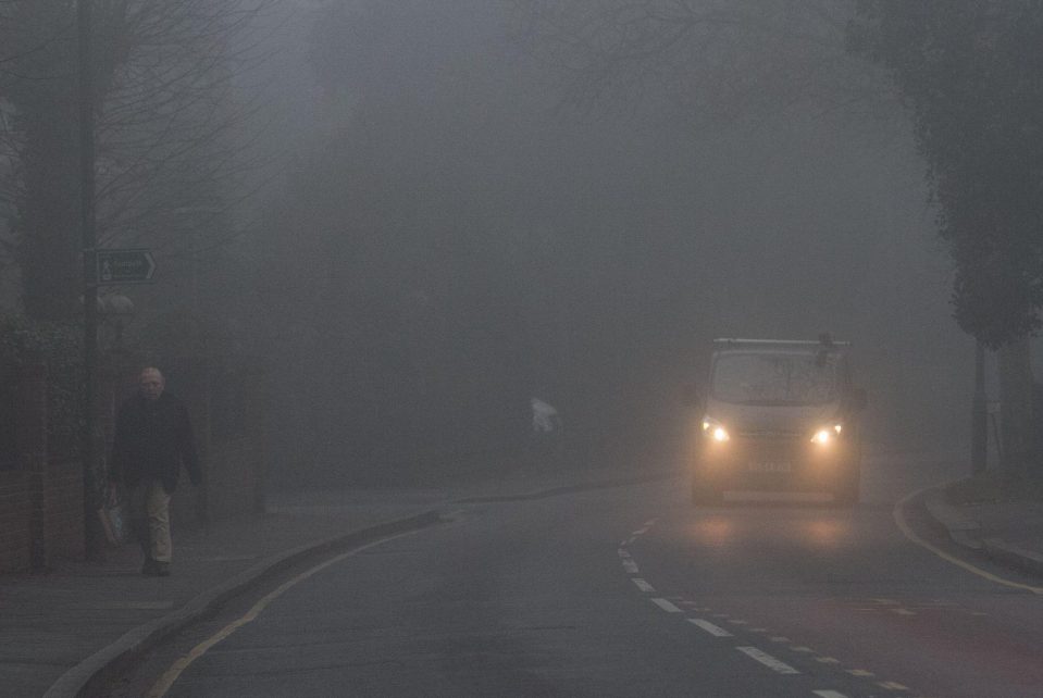 Commuters have been warned that heavy fog is expected to cause treacherous driving conditions tomorrow