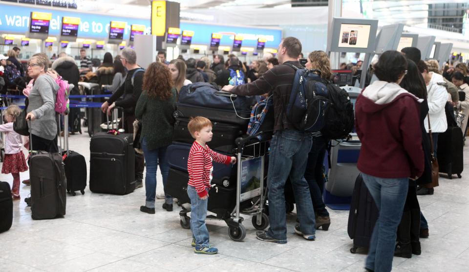 Heathrow queue