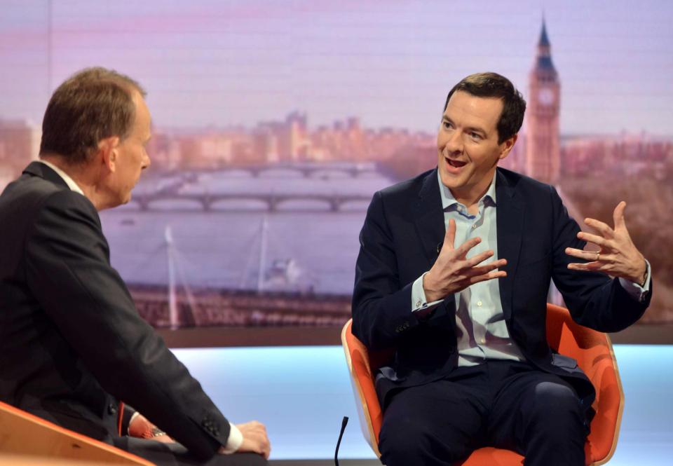  George Osborne has attacked Theresa May over the idea immigration should be a 'red line' in EU exit talks