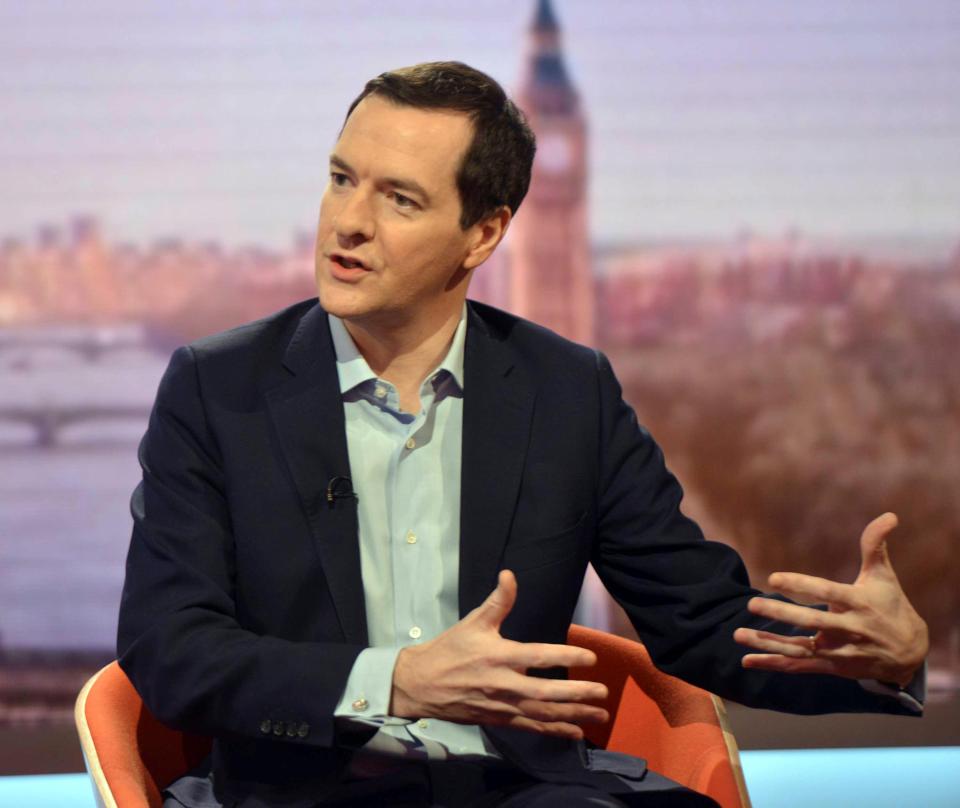  George Osborne said striking a trade deal should be more important to the government